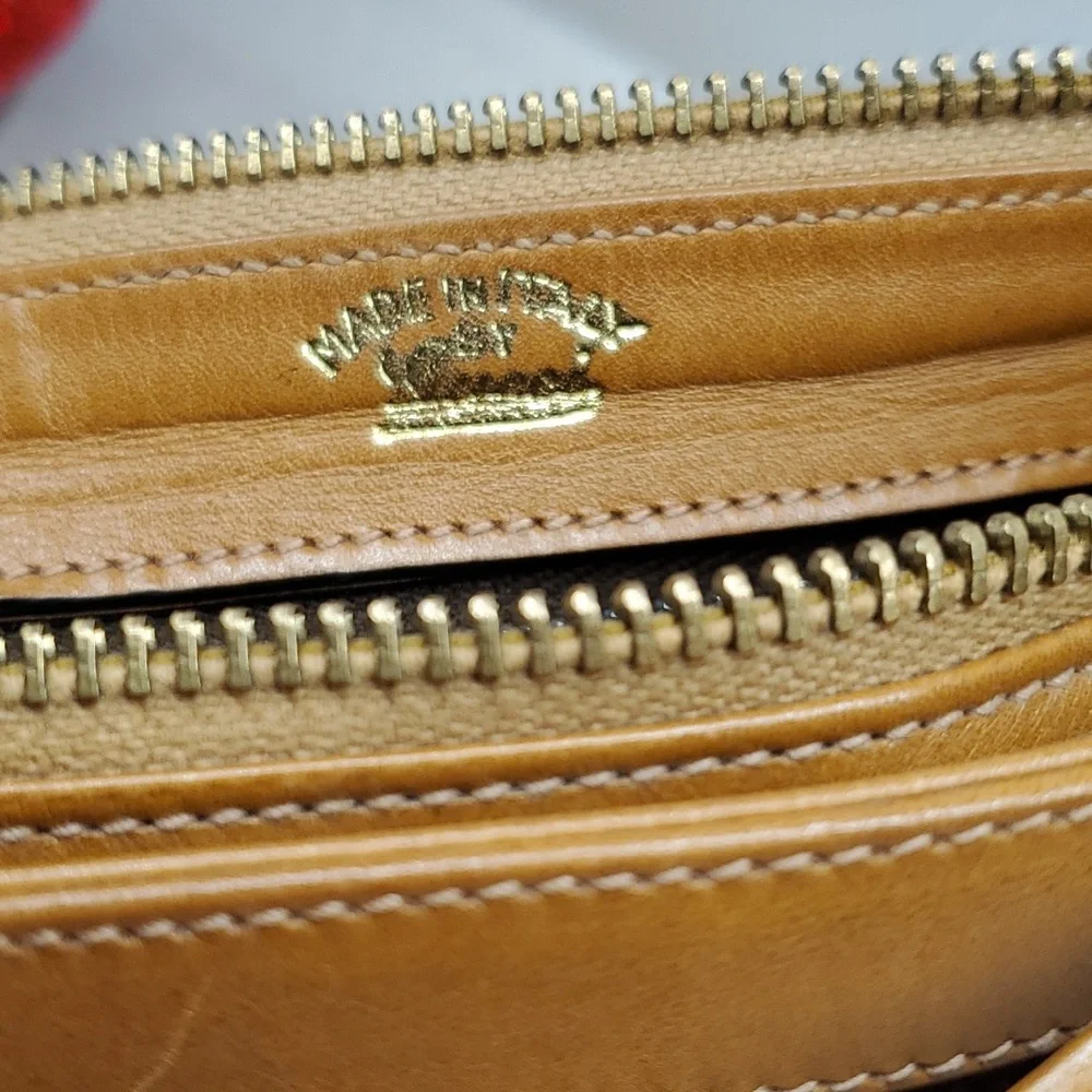 RARE GUCCI Canvas-Leather crossbody bag